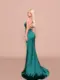 Nicoletta Bridesmaid dress NBM3012 BOTTLE GREEN_back