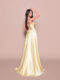 Nicoletta Bridesmaid dress NBM3019 SOFT LEMON _back